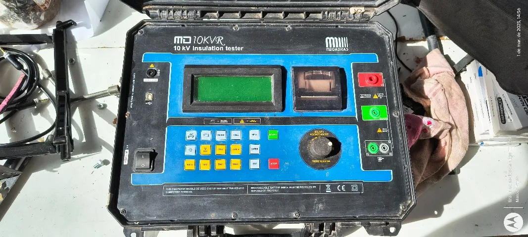 Megohmetro Digital 10kv Md10kvr Megabras