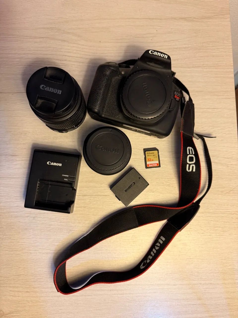 Cânon T5 + 50mm + 18-55mm + bag + cartão 32gb