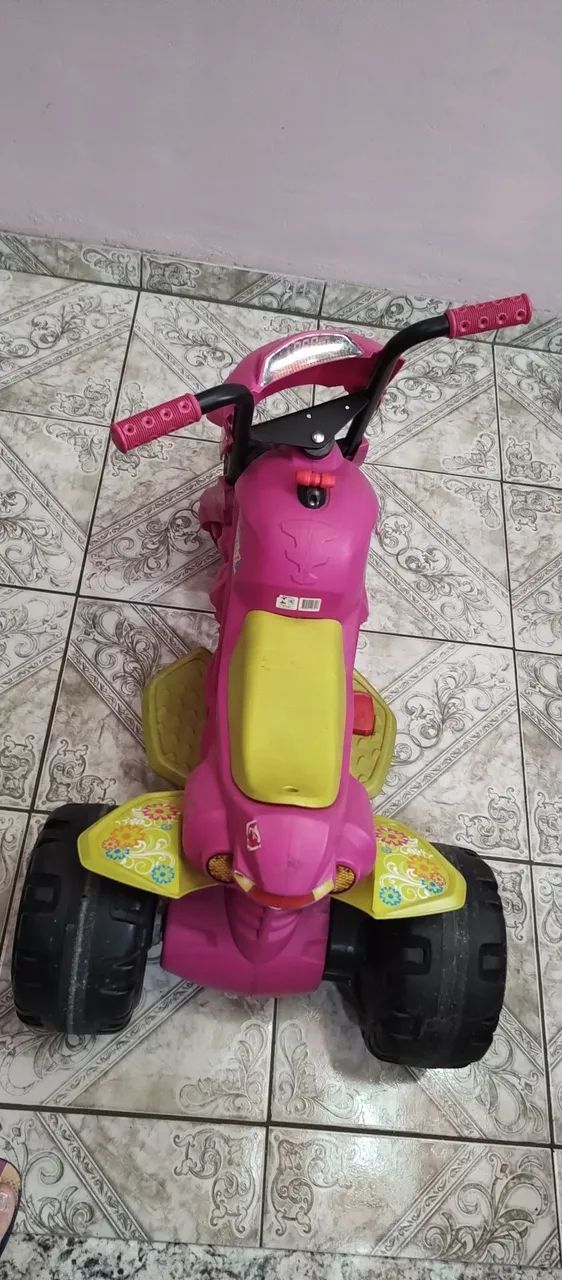 Moto Elétrica Infantil Rosa - Diversão garantida! - Foto 3