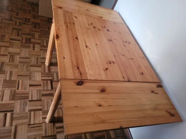 Mesa retrátil de madeira - Foto 2