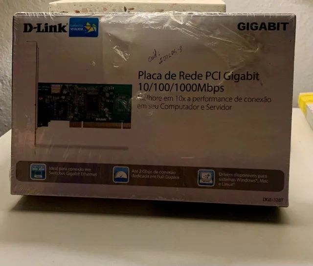 Placa De Rede Pci Gigabit 10/100/1000 D Link