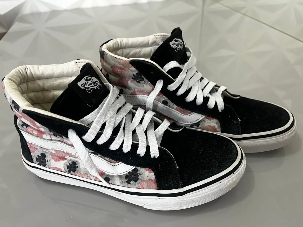 Tênis Vans Old Skool High Top Floral - nº 36 - ORIGINAL