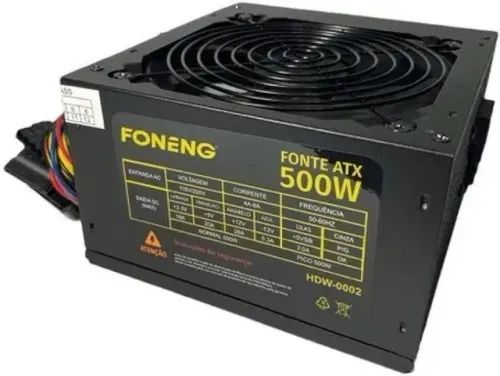 Fonte Pc Gamer de Alimentacao ATX 500W Real Foneng HDW-0002 - Foto 3