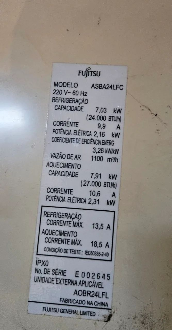 Ar Condicionado Split Fujitsu Inverter 24.000 BTUS - Foto 5