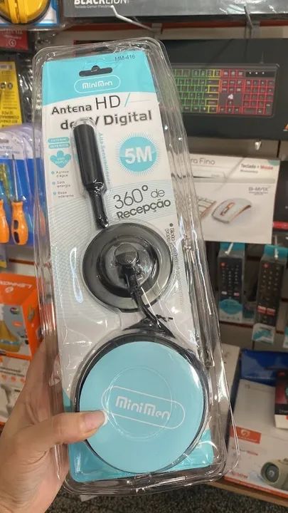 Antena digital 5m 360 de recepçao - Foto 2