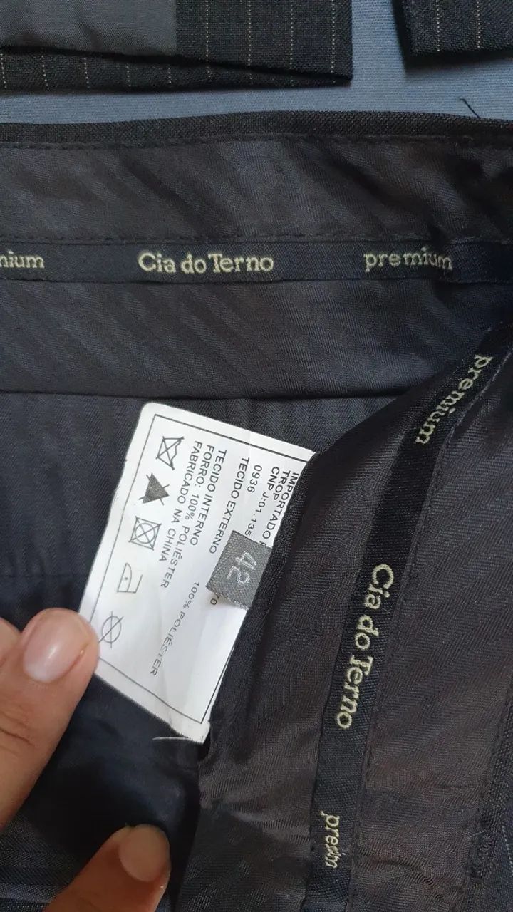 Terno risca giz cor preta Cia do Terno - Foto 4