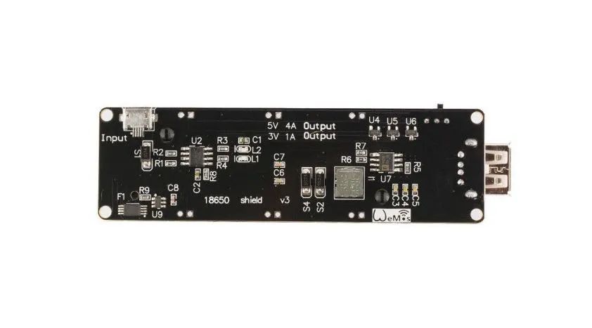 Arduino Battery Shield Raspberry Pi Wemos 18650 Battery Shield V3 ESP32 ...