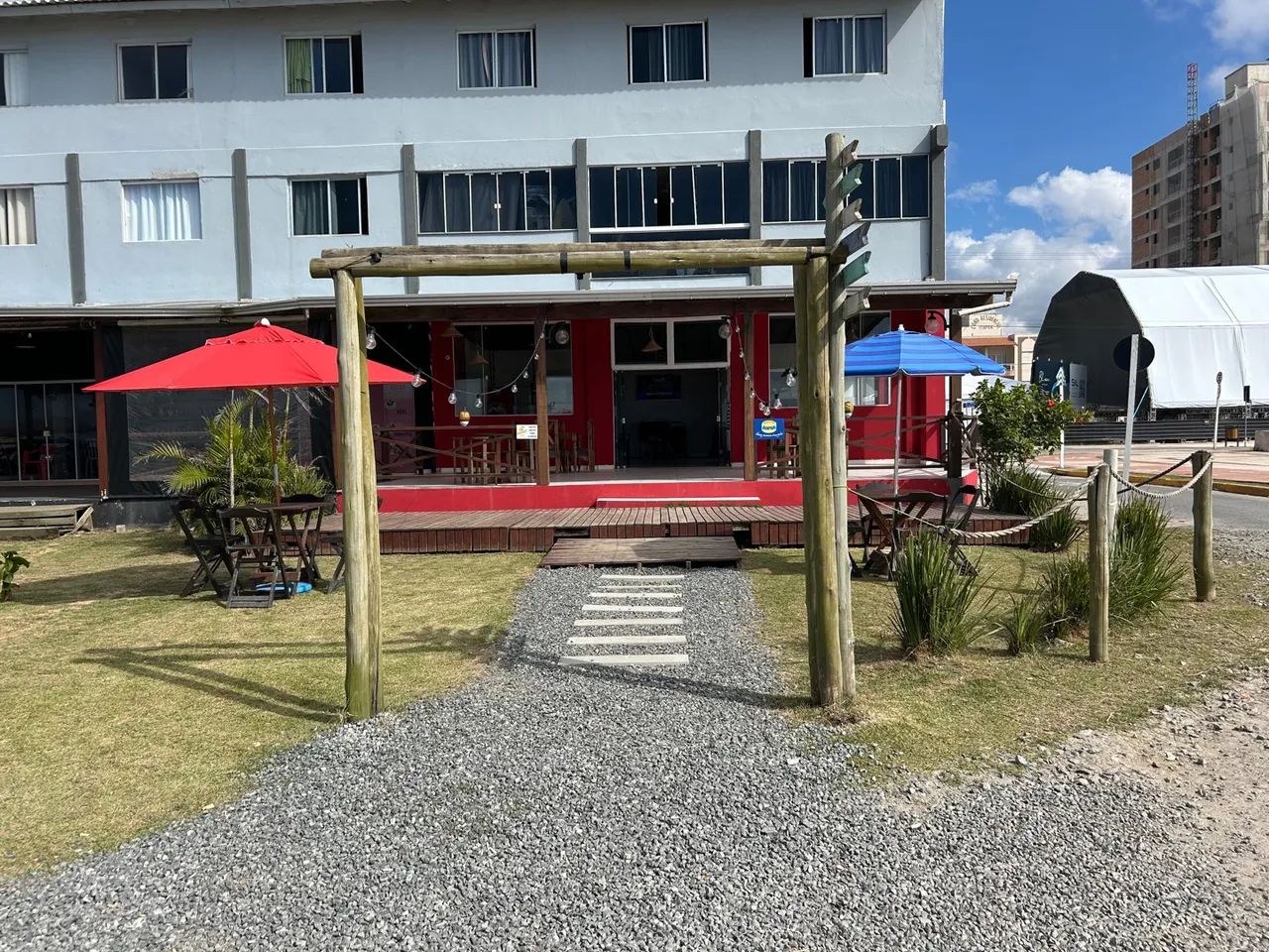 Restaurante frente mar 
