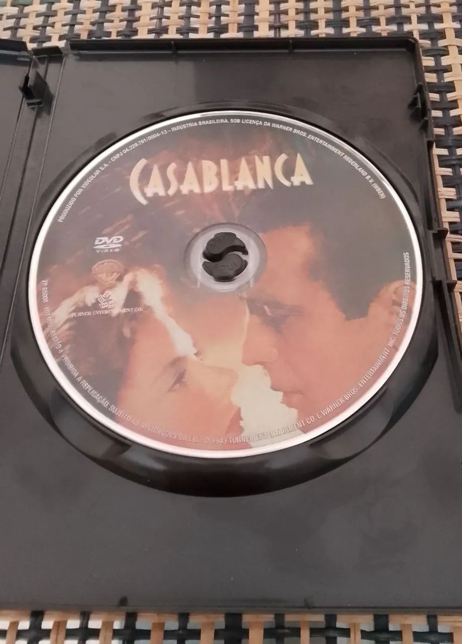 DVD - CASA BLANCA "**** O MELHOR FILME DE HOLLYWOOD DE TODOS OS TEMPOS"