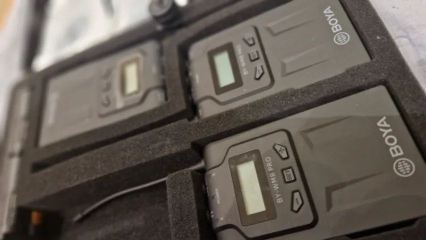 Par de microfone lapela profissional Boya. So usado uma vez - Foto 2