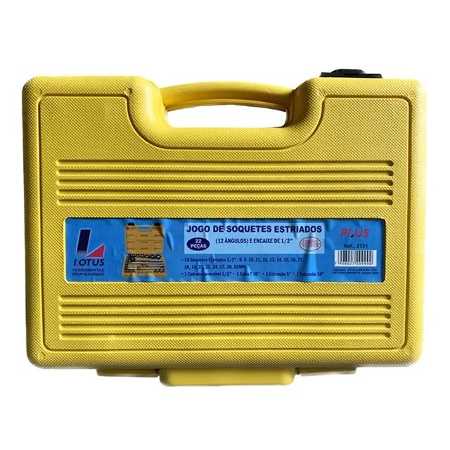 Jogo de Soquetes Estriados 1/2" com Catraca e Extensor 8 a 32mm 22 Peças Lotus 2731 - Foto 3