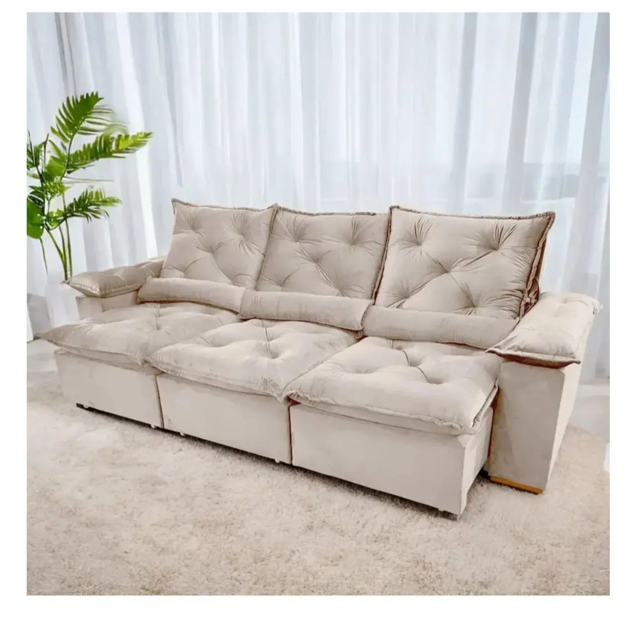 Sofa Grécia 270cm Retrátil e Reclinável  - Foto 3
