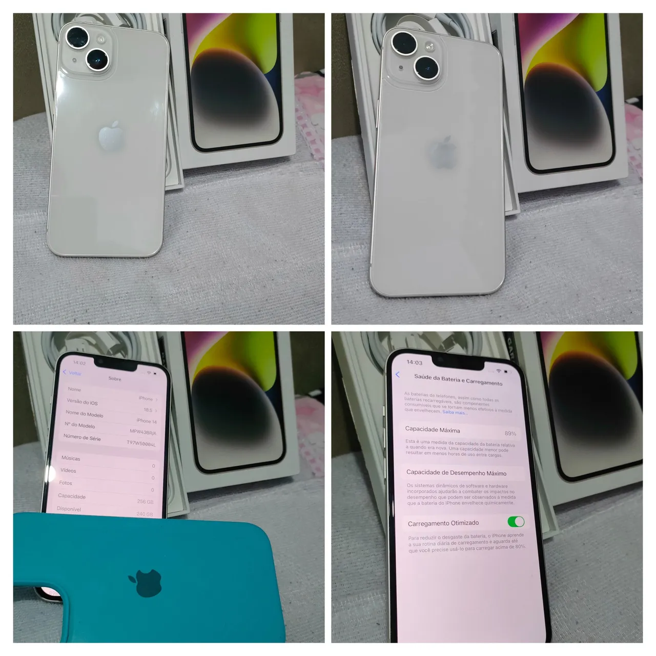 IPHONE 14 5G 256GB ACEITO CARTÃO