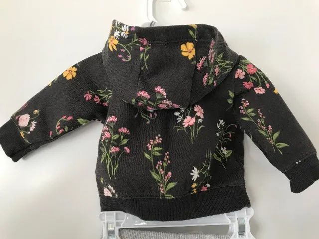 Moleton Cardigan de zíper e capuz e calça Carter's - Foto 5