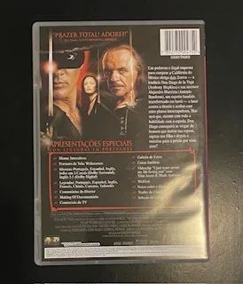 DVD A Máscara do Zorro (Antonio Banderas e Anthony Hopkins) Com