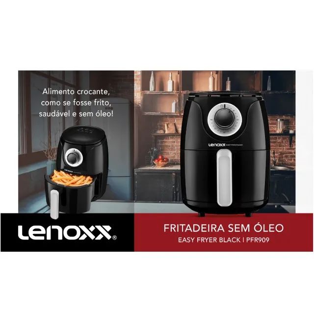 Fritadeira Sem Óleo 2,4L Easy Black 220v Lenoxx - Foto 5