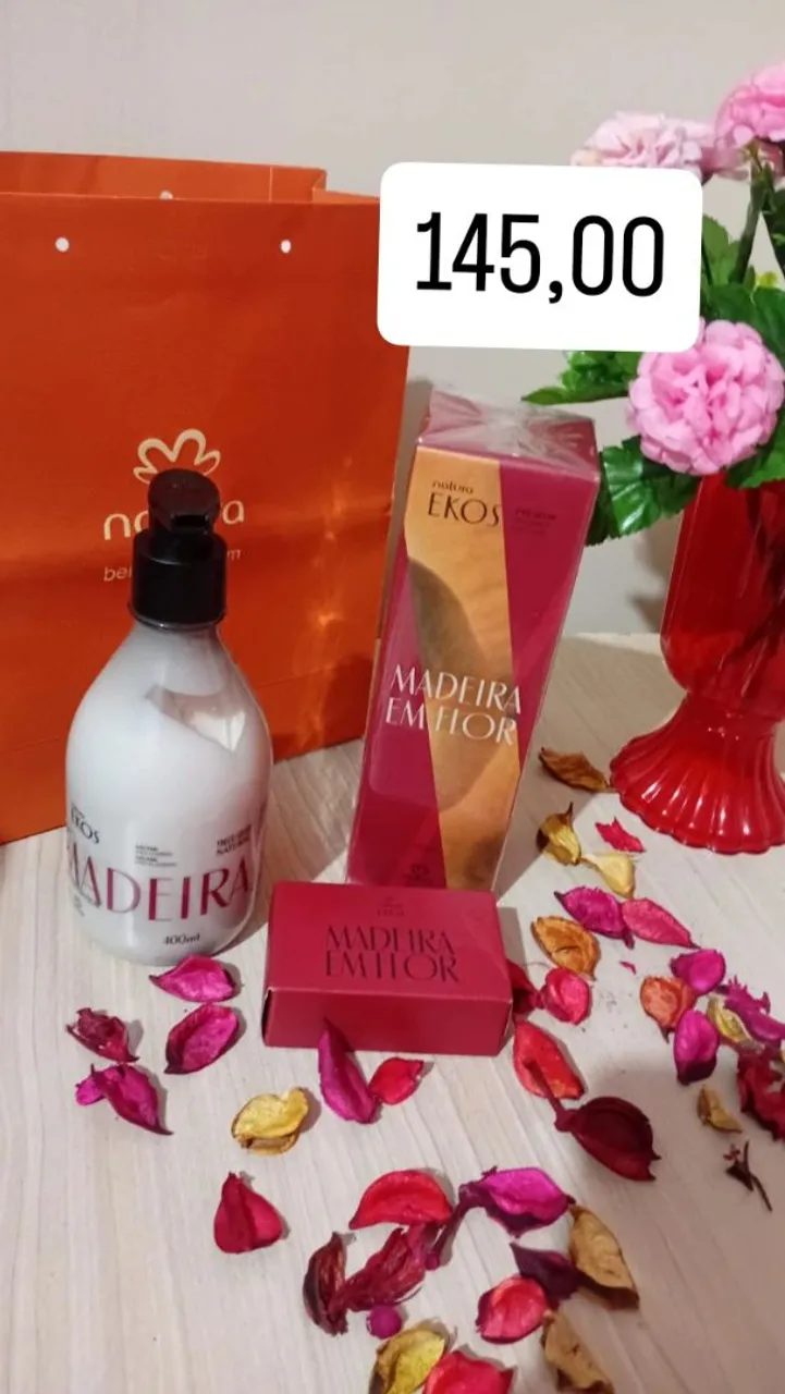 Kit Natura Ekos Madeira em Flor - Desodorante Colônia + Sabonete + Creme