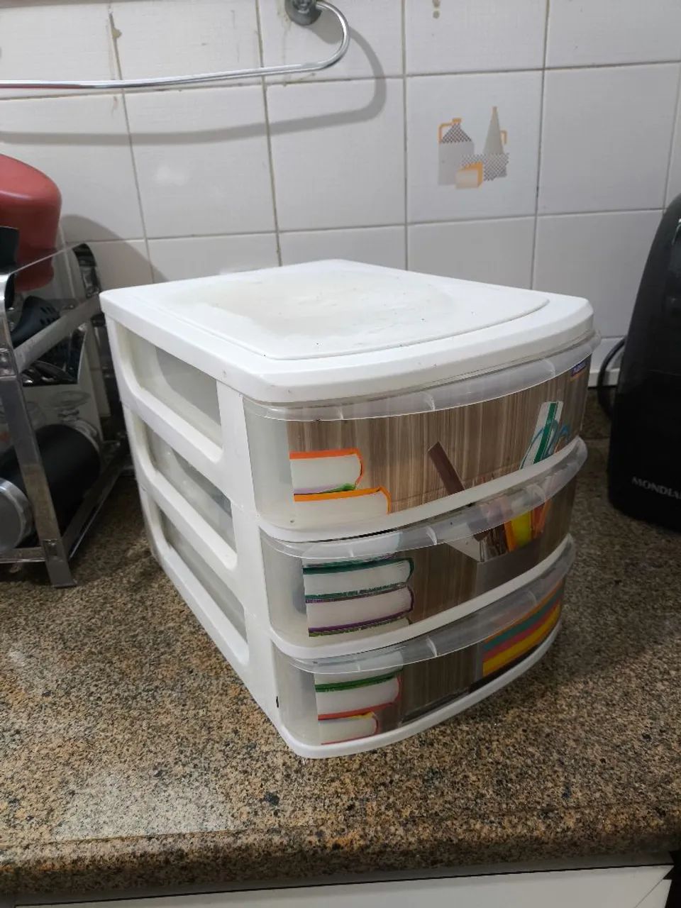 Organização para escritório - 3 gavetas