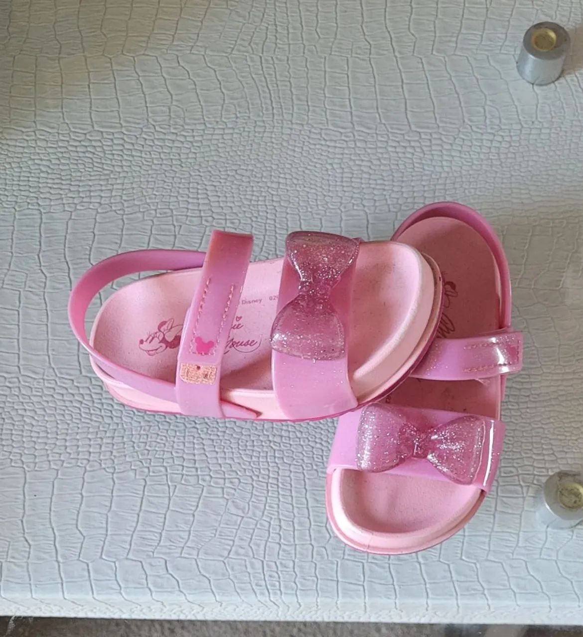 Sandália Infantil Minnie Rosa - Tam. 24 - Foto 3