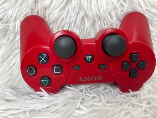 Controle vermelho ps3 original  - Foto 4