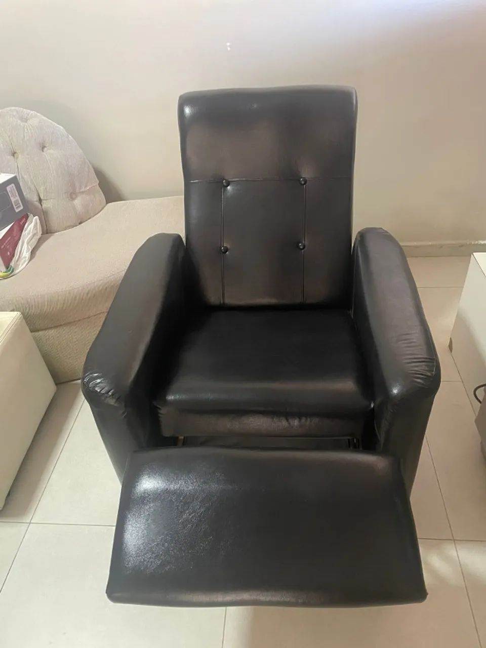 Poltrona do Papai Reclinável Preta  - Foto 2