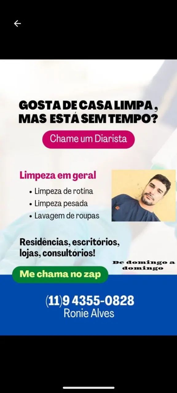 DIARISTA MASCULINO 
