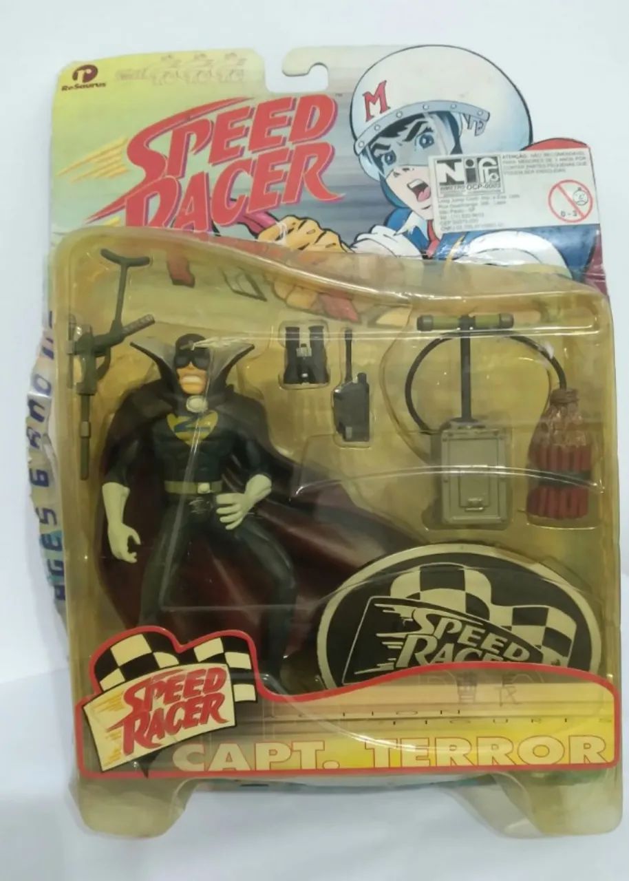 Figura Speed Racer Capt. Terror Series One cartela completa semiaberta ...