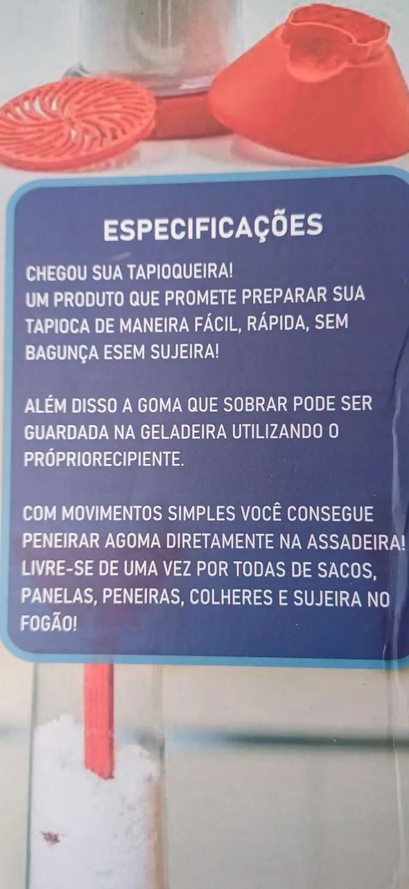 Tapioqueira Polvilhador de Tapioca Atomo - Foto 3