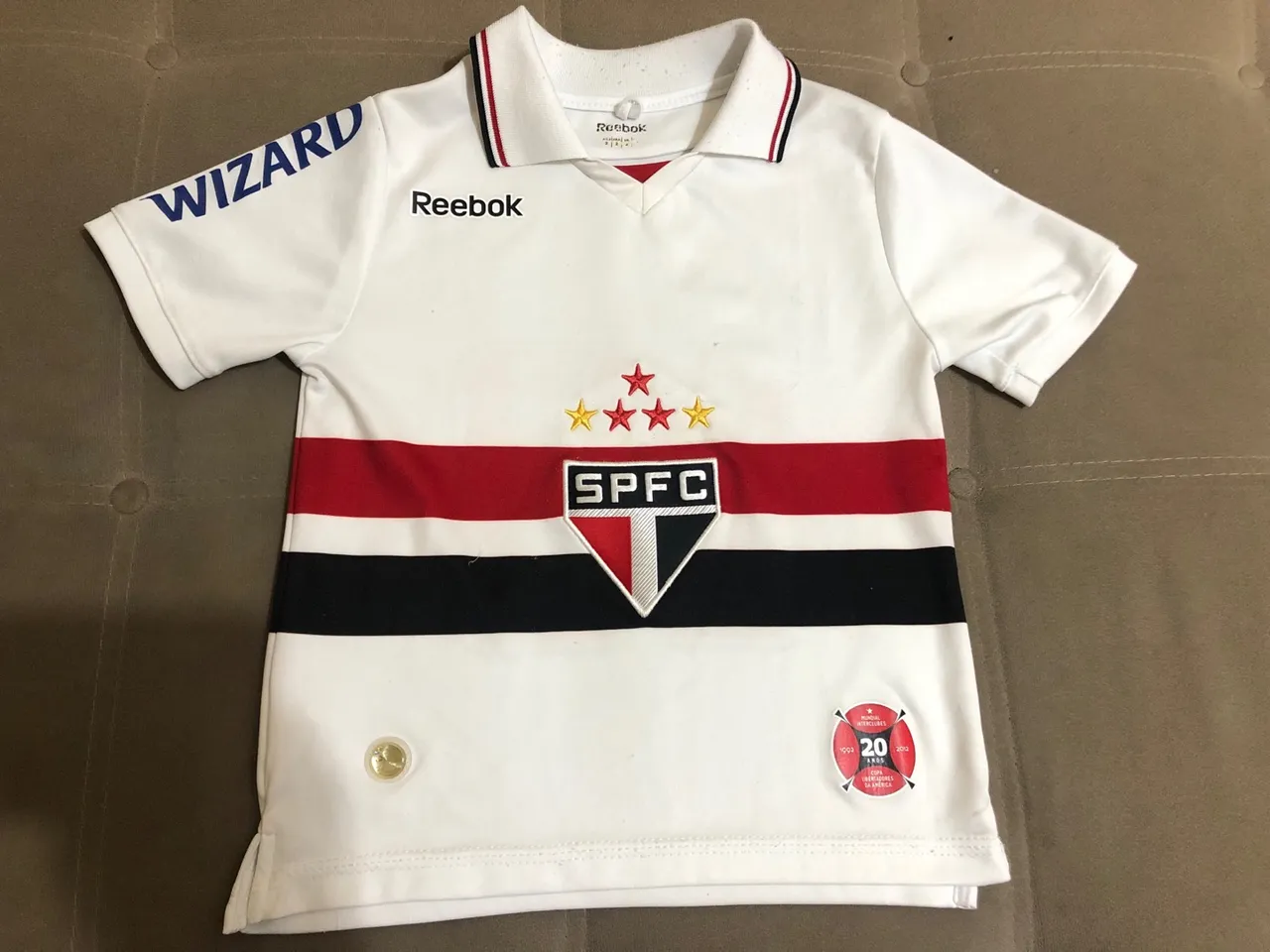 Camisa de time São Paulo infantil Reebok - 2 anos