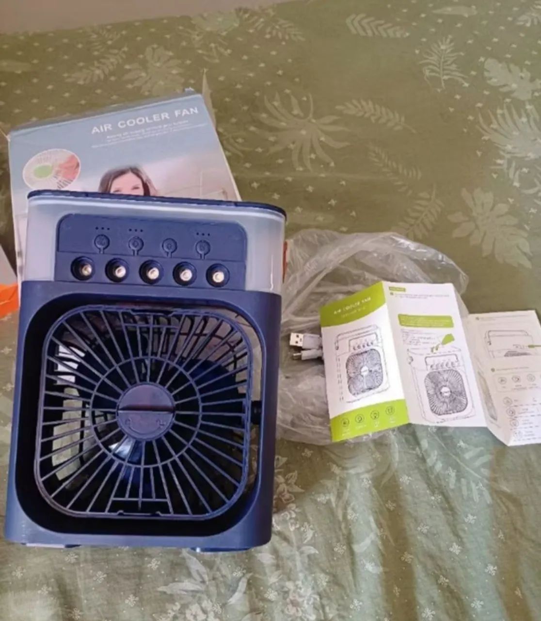 Ventilador com umidificador led 