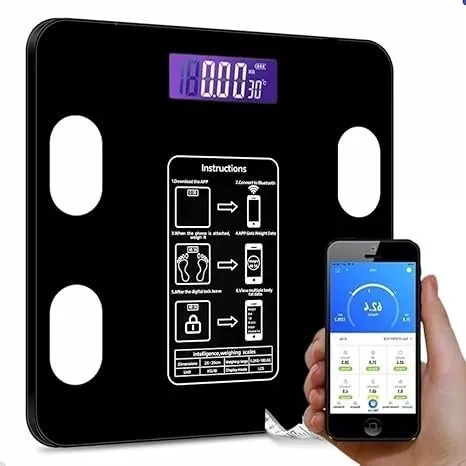 Balança Corporal Nutricionista Bioimpedância App Bluetooth 180kg
