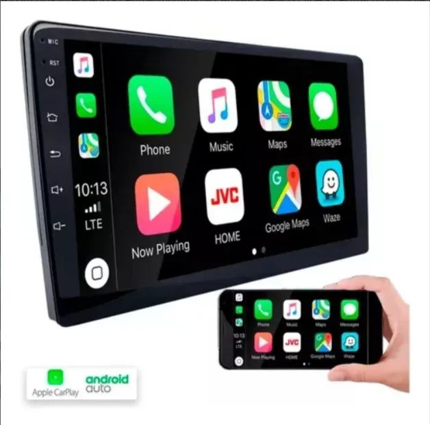Central Multimídia H-Tech 9" IPS Android CarPlay GPS Wi Fi Bluetooth EasyConnect Quad-Core - Foto 3