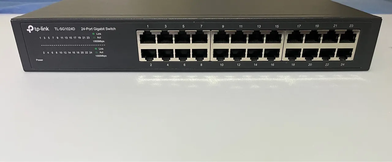 Switch Tplink Tl-sg1024d 24 Portas Gigabit Usado