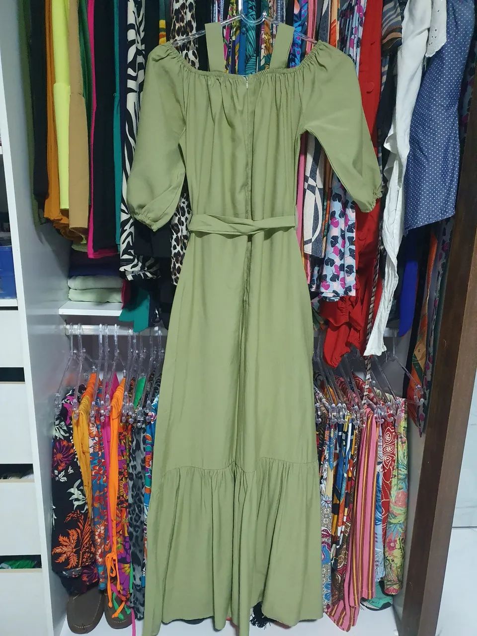 Vestido longo de tecido  - Foto 2