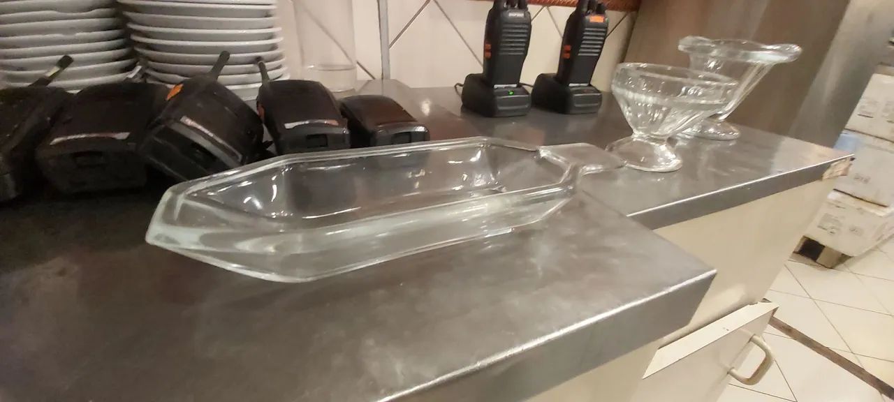 Jogo de 5 Peças para Servir - Vidro Transparente - Foto 5