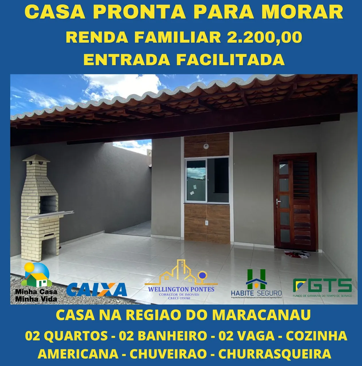 Imóvel para venda tem 88 metros quadrados com 2 quartos em Jardim Bandeirantes - Maracanaú