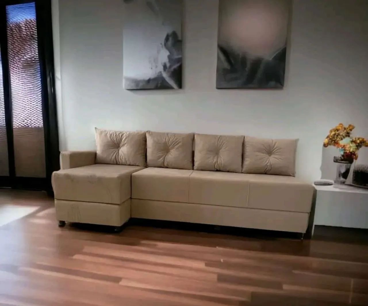 Sofá Cama extraordinário muito prático direito de fábrica  - Foto 5