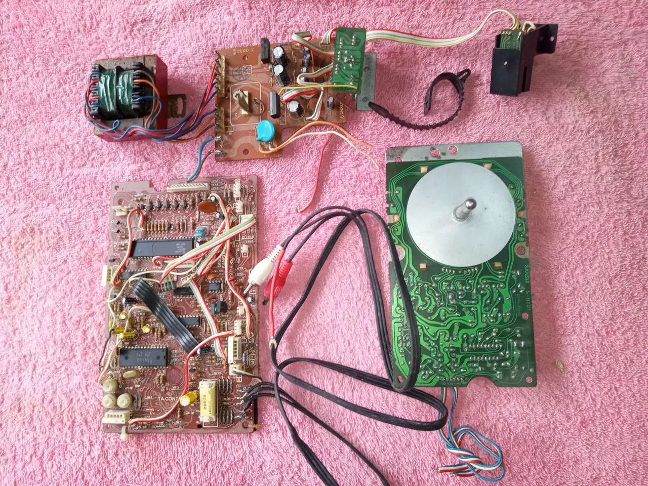Toca Discos Sansui PL 50 Placas Internas COMPLETO