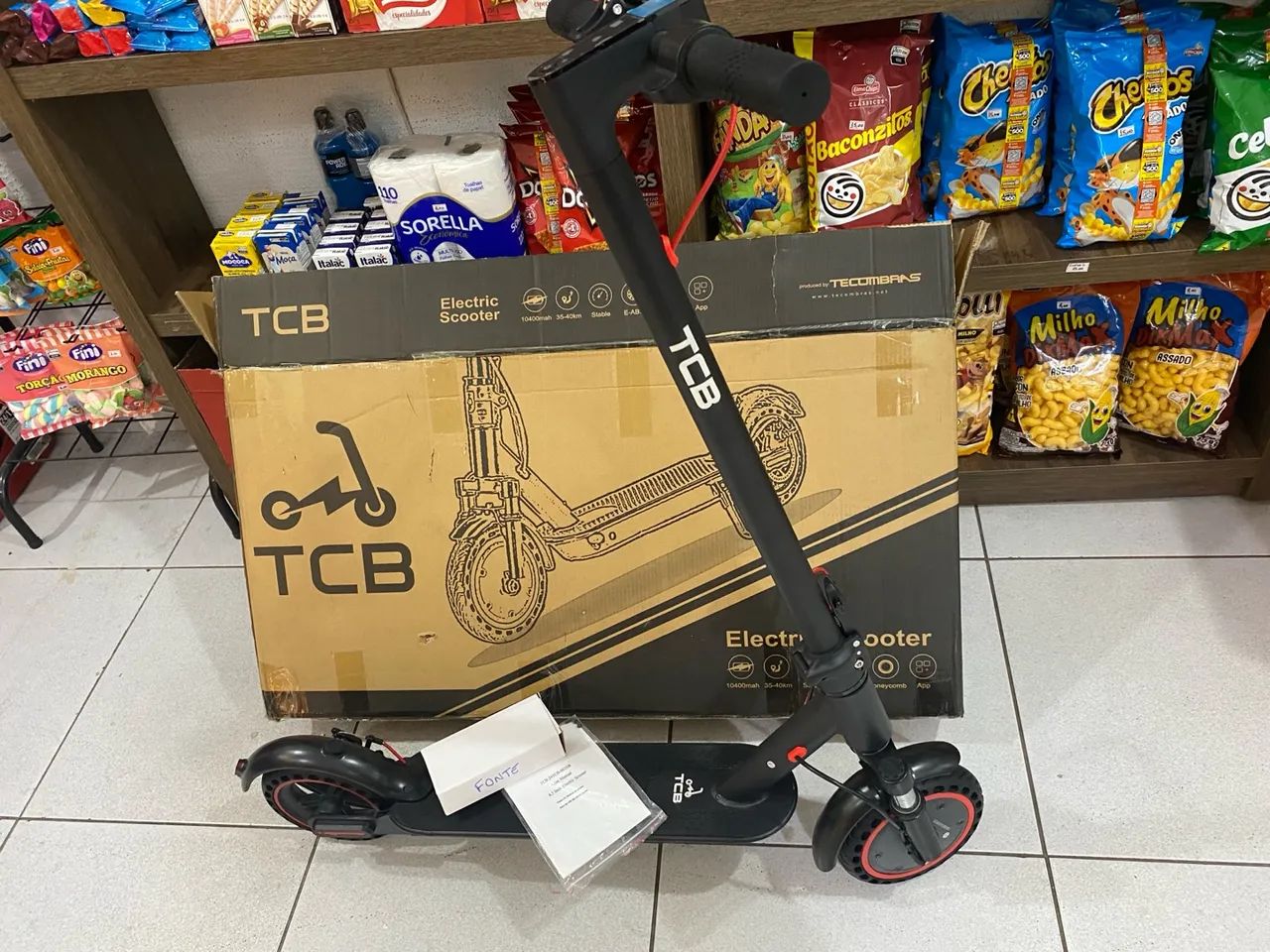 Patinete Elétrico TCB com amortecedor 8.5 