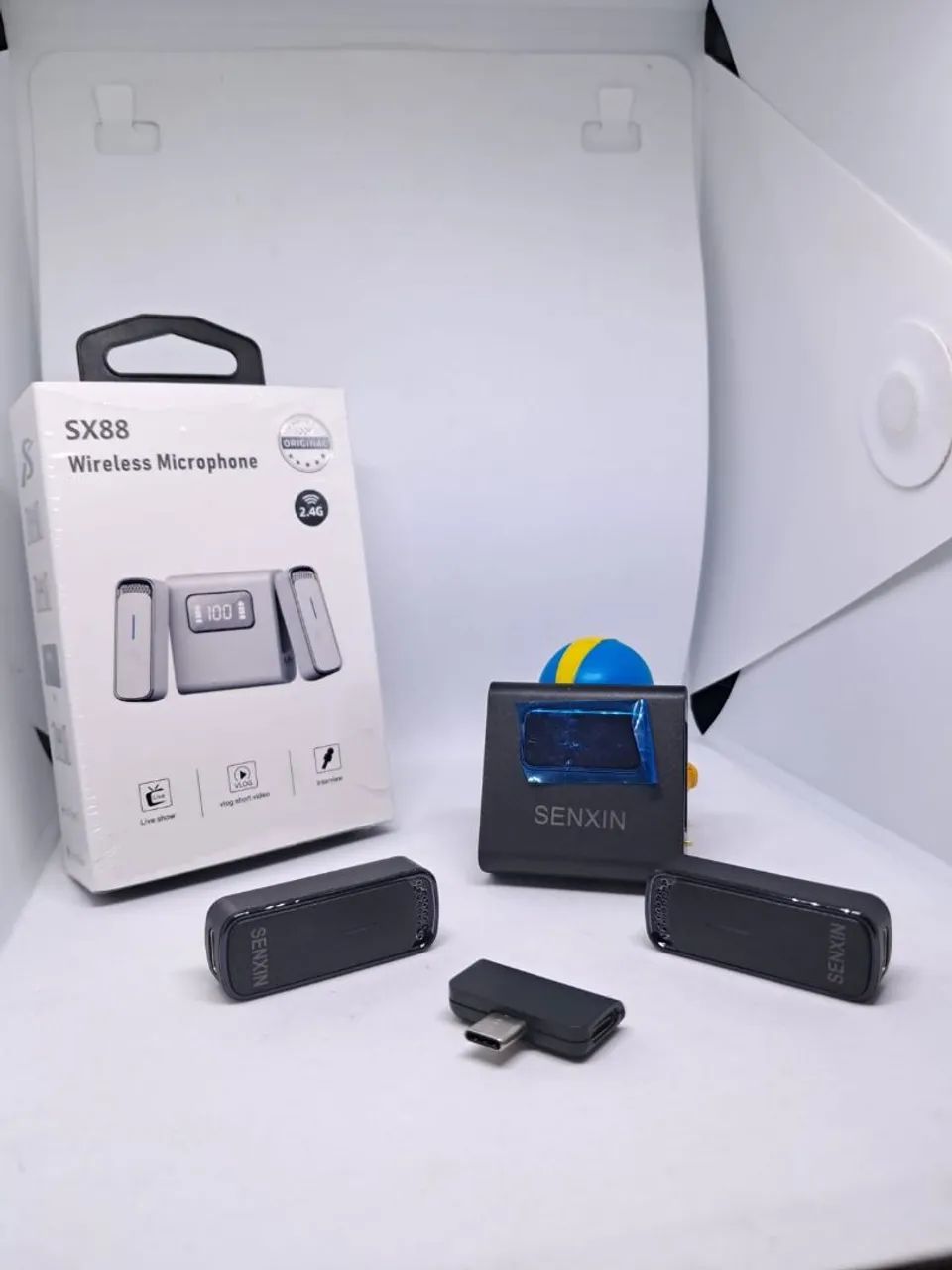 Promoção!!! Microfone Lapela Sem Fio Tipo C SX88 SENXIN
