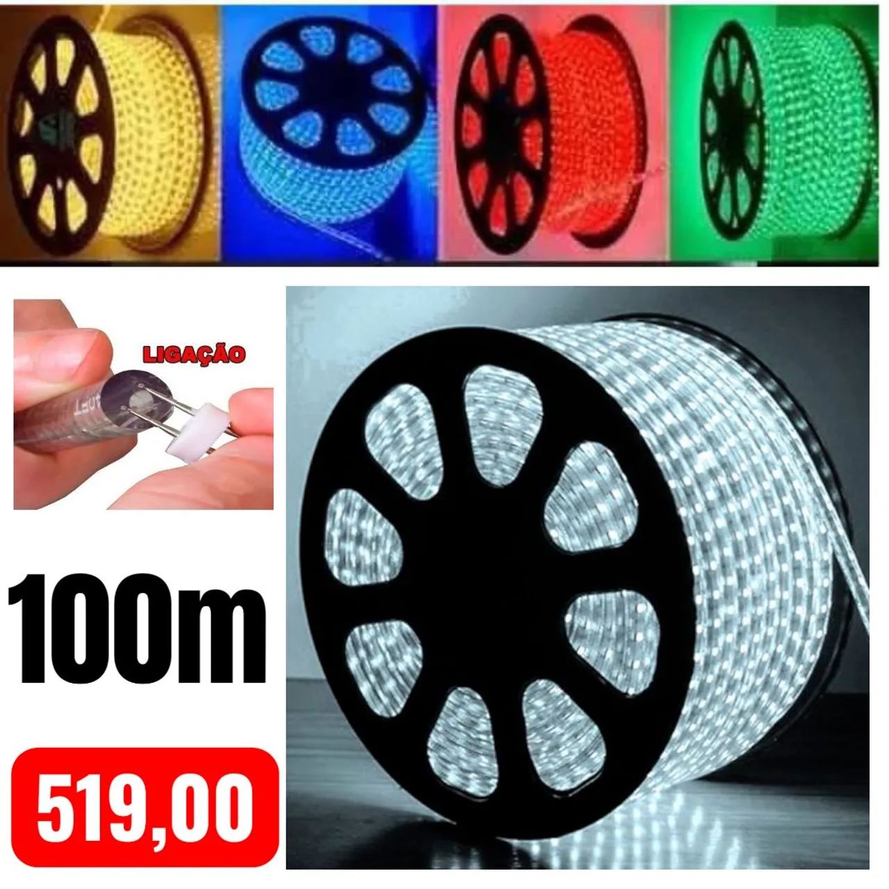 Mangueira pisca de 100m