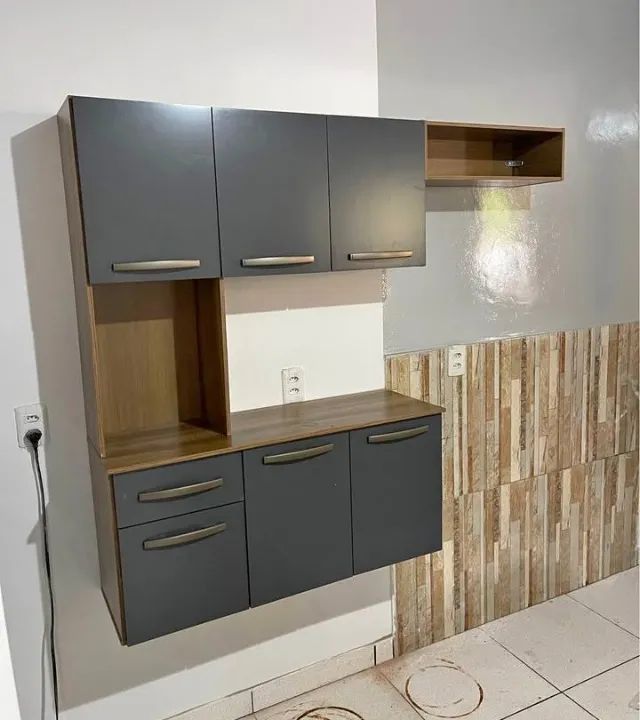 Armário de Cozinha Completo Suspenso 6 Portas (Novo) Entrega Grátis! 
