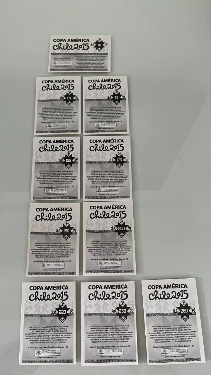 Lote Figurinhas Copa América Chile 2015 Panini + Brinde. - Foto 2