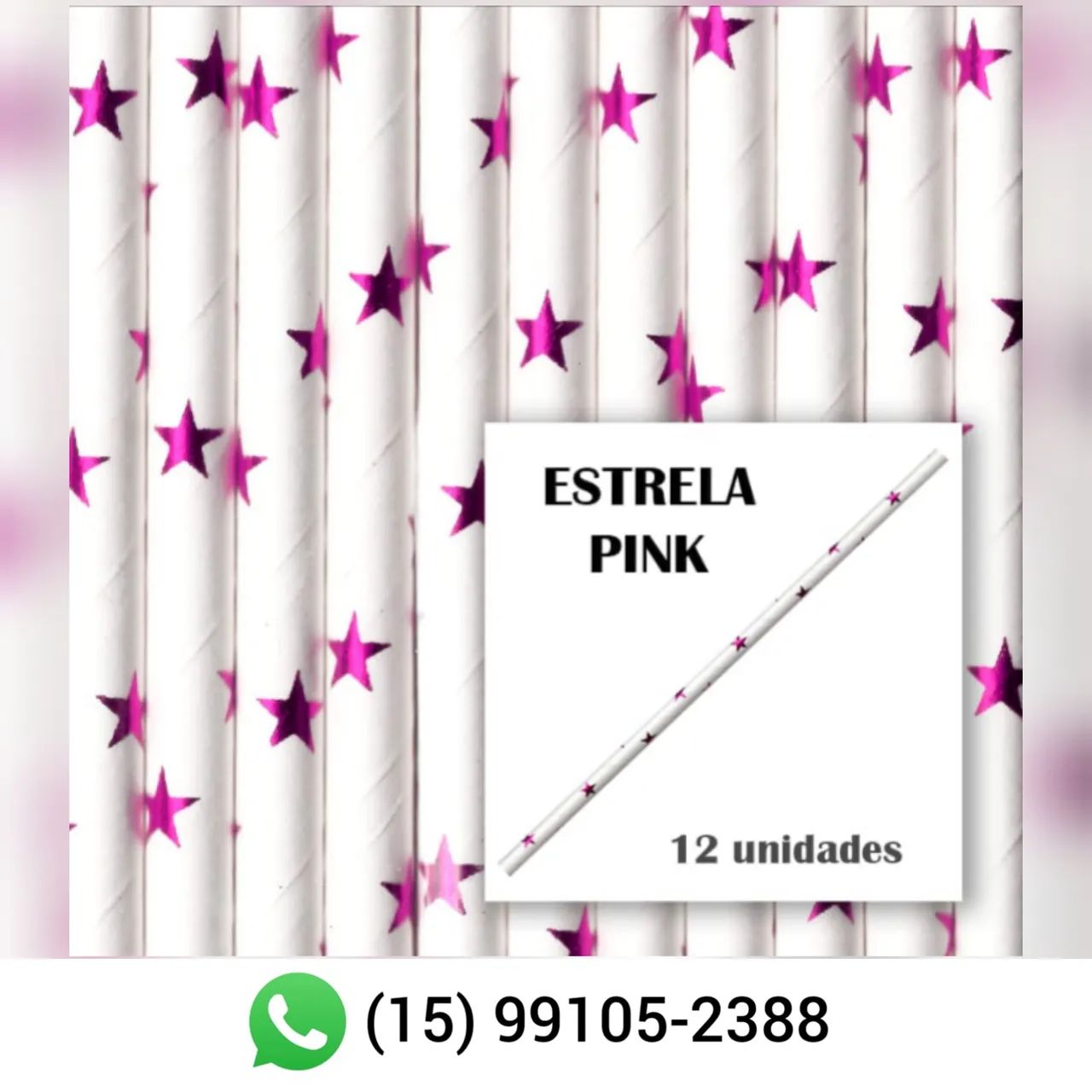 Canudos de papel para topo de bolo - Foto 2