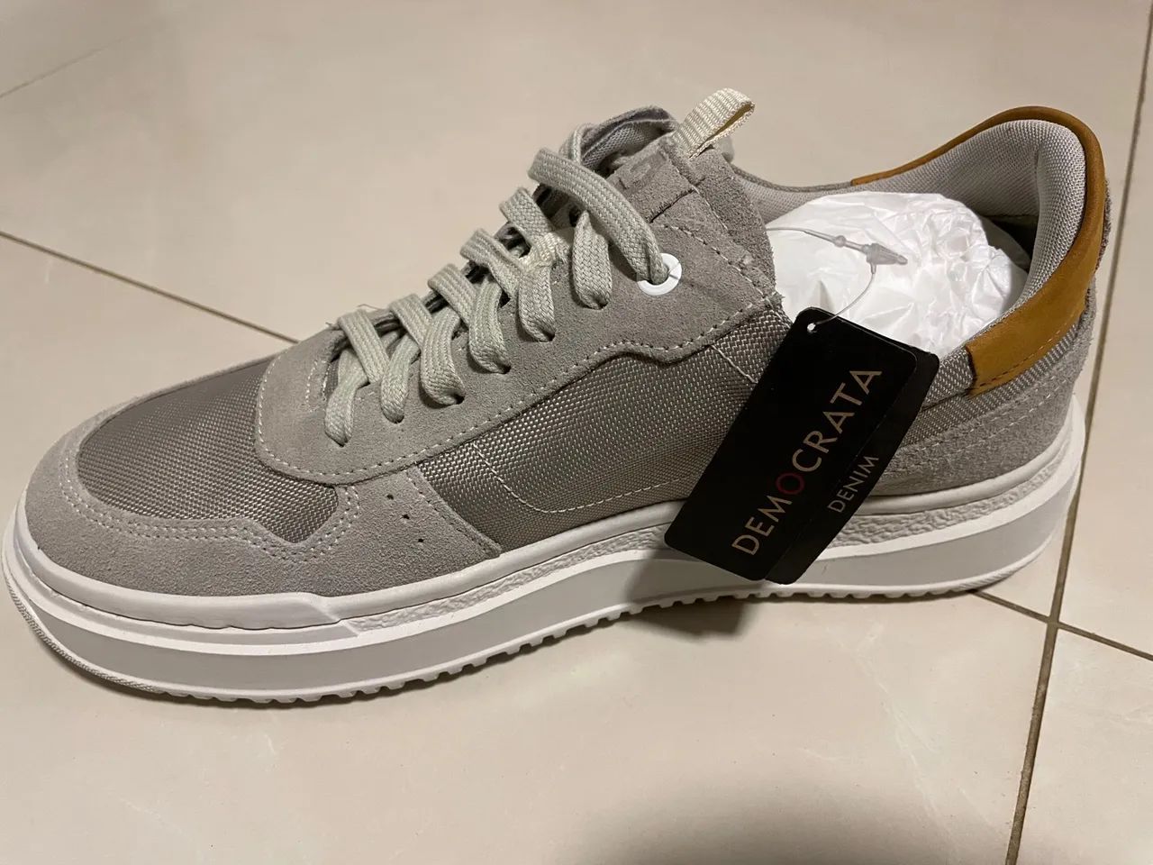 Tênis Democrata Denim Block novo - Foto 2