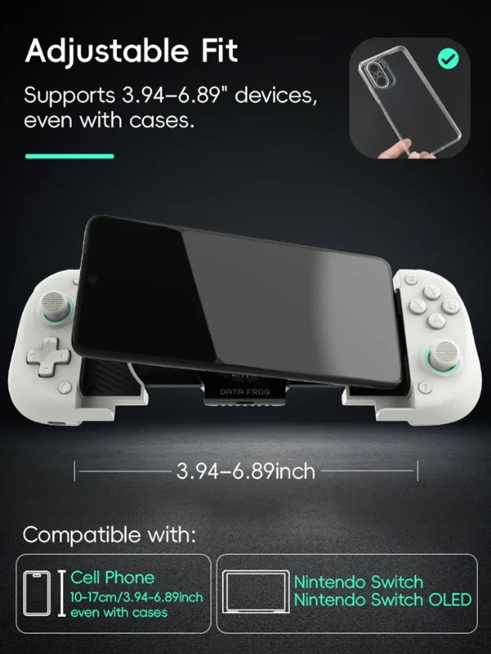 Controle sem fio Datafrog X3 para Celular Compatível com Android/Nintendo Switch/PC - Foto 4
