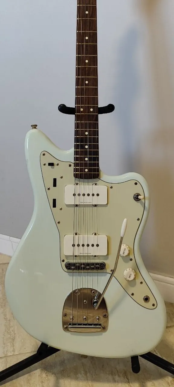Squier Jazzmaster Sonic Blue Vintage Modfield (JHS,Kemper,tonex,Wampler,EHX,guitarra,MXR)