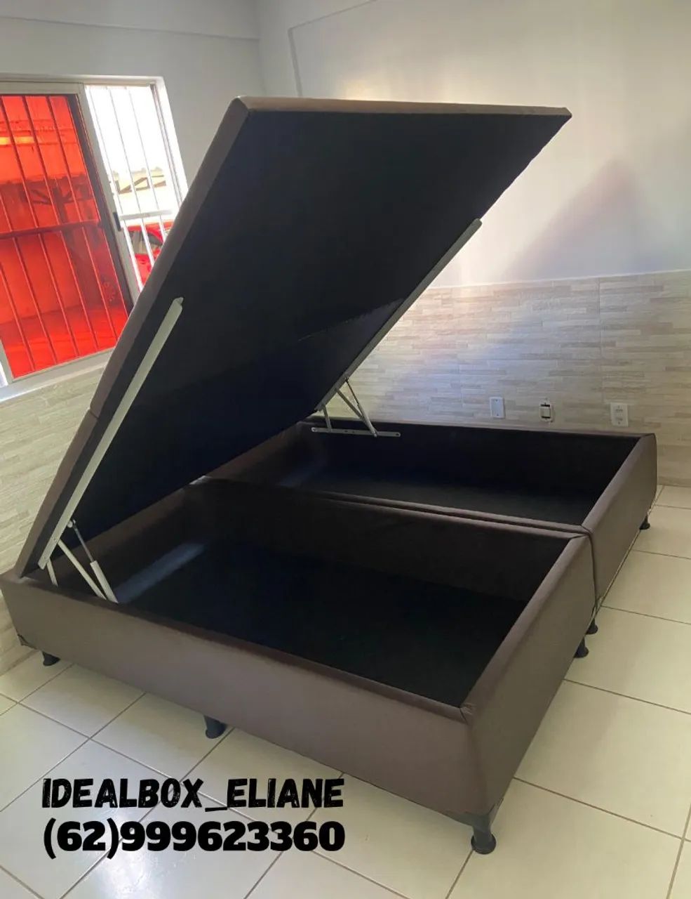 Cama box baú Queen 1,58×1,98 - variedade em cores - - Foto 3