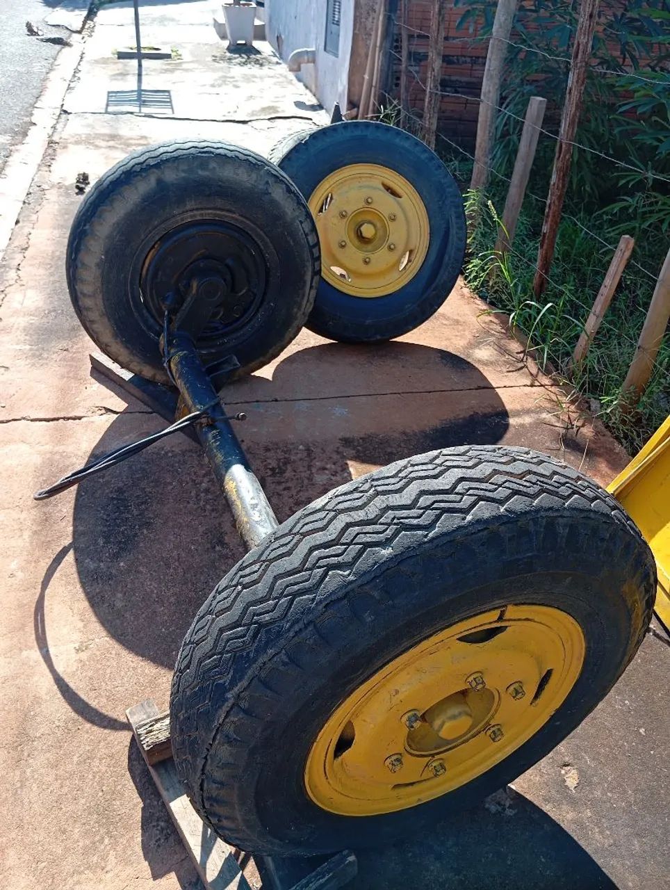 Eixo completo para fazer carreta agrícola . - Foto 3
