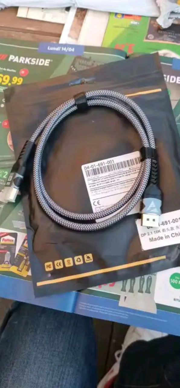 Cabo displayport 2.1